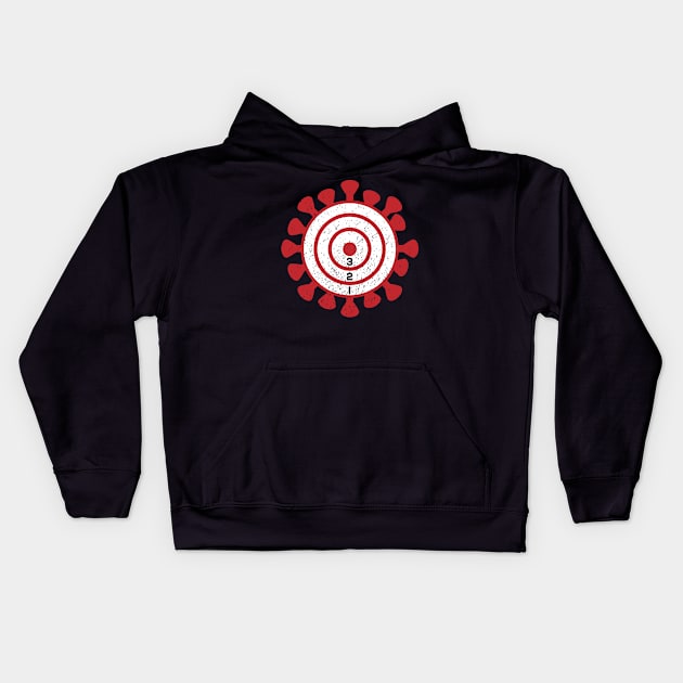 Quarantine Birthday Party Target Board Halloween Kids Hoodie by BraaiNinja